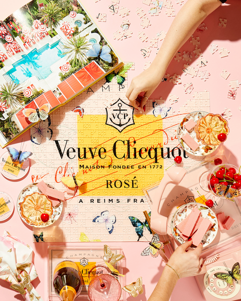 Veuve Clicquot Rose Butterfly Acrylic Puzzle – MAKENZIE BAILEY