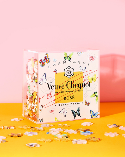 Veuve Clicquot Rose Butterfly Acrylic Puzzle – MAKENZIE BAILEY