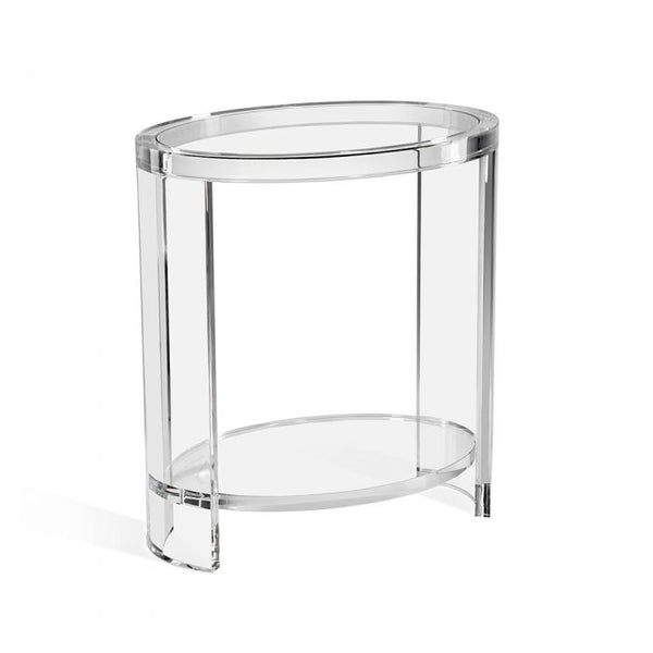 Acrylic Oval Side Table