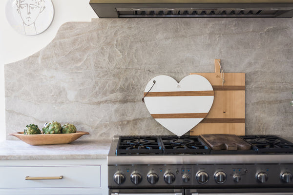 Planche à Charcuterie ETU Home En Bois Récupéré - Lot De 7 Pièces Blanches