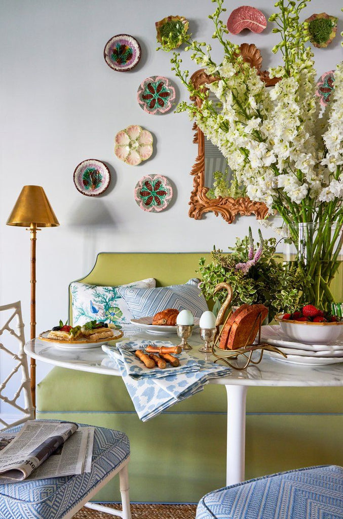 Decorating with Oyster & Blue-and-White Plates: A Timeless Southern Tradition