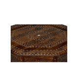 Octagon Bone Inlay Entry Table
