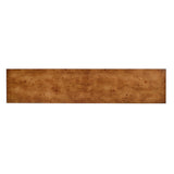 Dark Burl Wood Waterfall Console Table