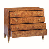 Dark Burl Wood Large Chest