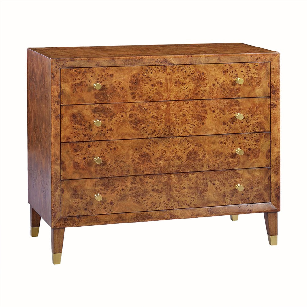 Dark Burl Wood Large Chest
