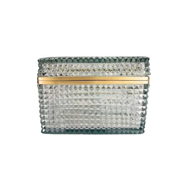 Clear Textured Glass Box