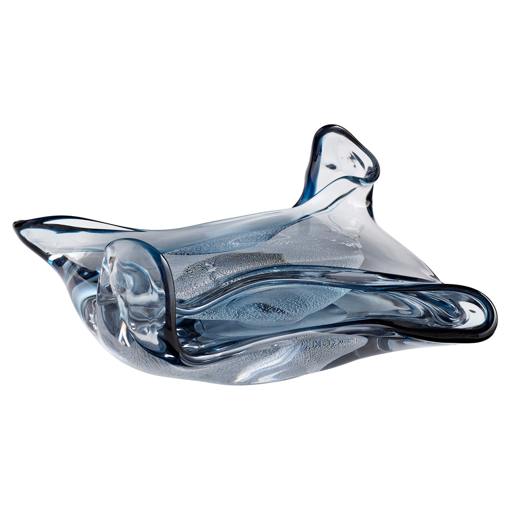 Sea Blue Art Glass Sculpture