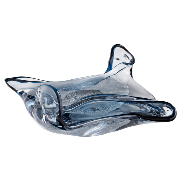 Sea Blue Art Glass Sculpture