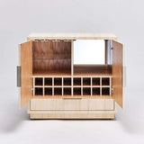 Hand Woven Bar Cabinet Natural