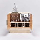 Hand Woven Bar Cabinet Natural