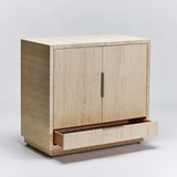 Hand Woven Bar Cabinet Natural