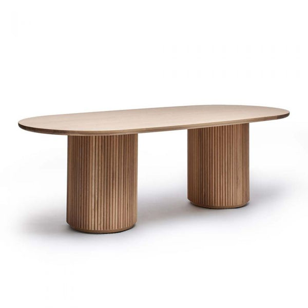 Lumi Fluted Front Base Dining Table
