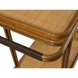 Woven Cane Bar Cart