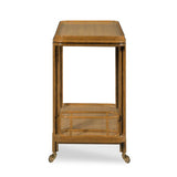 Woven Cane Bar Cart