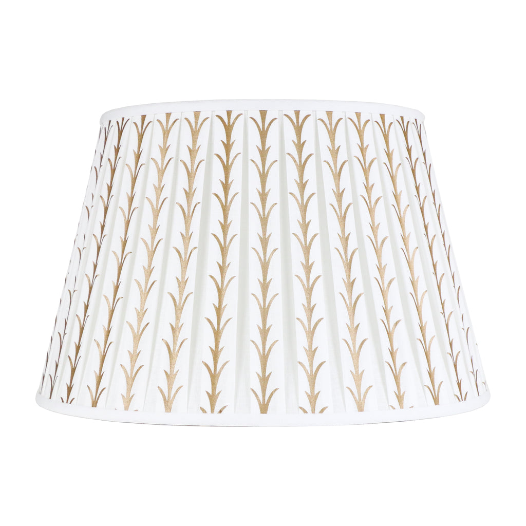 Acanthus Leaf Shade Ivory and Gold