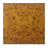 Dark Burlwood Square Plinth Coffee Table