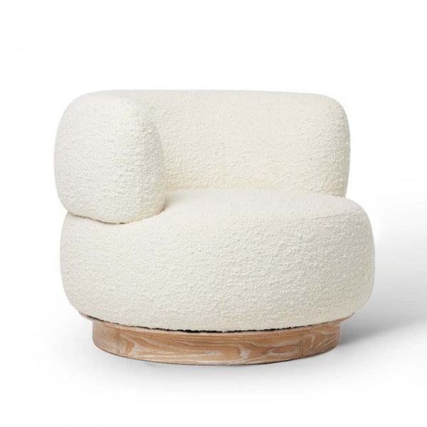 Wisper Boucle Swivel Lounge Chair