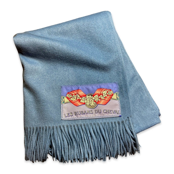 Hermes Rubans Du Cheval Vintage Scarfcashmere Throw Blanket 1 Available