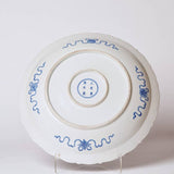 Blue and White Porcelain Bird and Flower Platter