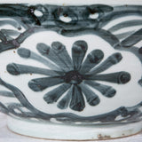 Indigo Blue Sea Flower Bowl