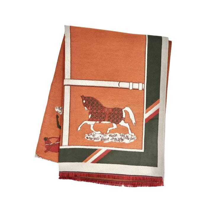 The Equestrian Orange Society Scarf