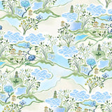 Scalloped Square Table Topper | Blue Pagoda