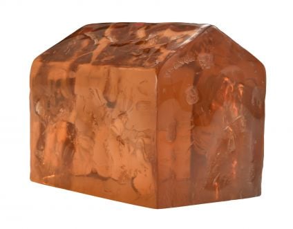 Adobe Resin Sculpture Amber, Blue, or Clear