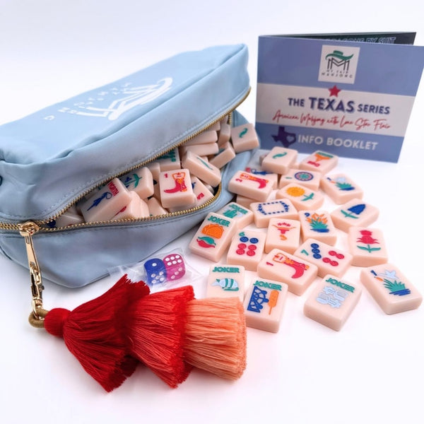 The Texas Series | American Mahjong with Lone Star Flair | Colorful Unique Tiles