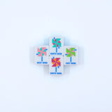 Crystal Prism Pink Mahjong with Bold Angles and Vibrant Vibes