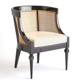 Margot Black Lacquer Cane Chair