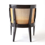 Margot Black Lacquer Cane Chair