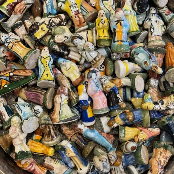 100 Pcs of French Feves and Santons - Feves