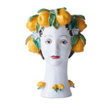 Ceramic Head Vase, Lemon Decor
