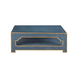 Blue Linen Coffee Tiered Coffee Table