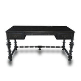 Portuguese Inspired Black Desk