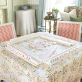 Scalloped Square Table Topper | Pink Pagoda