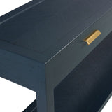 Corbin Navy Drawer Console Table