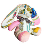 Hermes Qu'importe Le Flacon Vintage Silk Scarf Clever Bunny