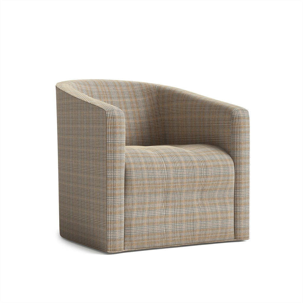 The Graham Houndstooth Swivel Chair