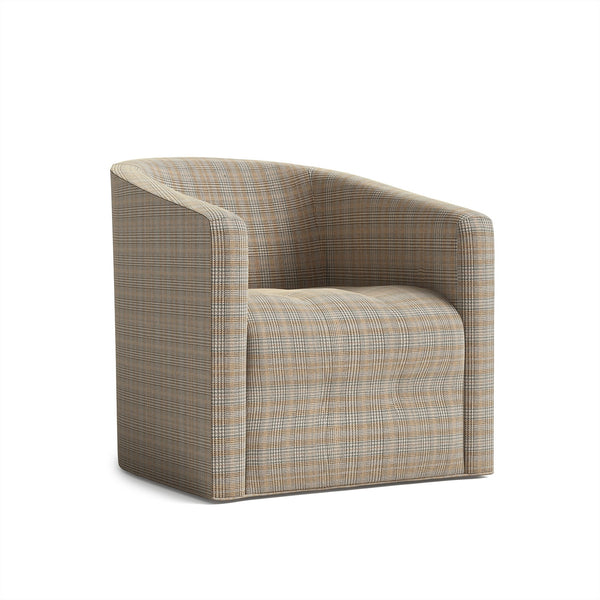 The Graham Houndstooth Swivel Chair