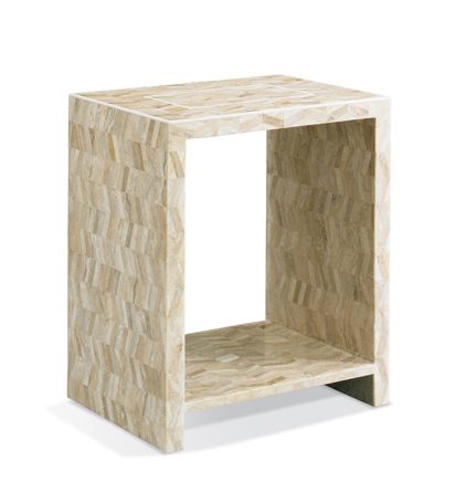 Herringbone End Table