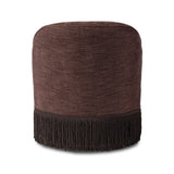 The Margaux Plum Fringe Swivel Chair
