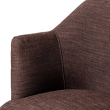 The Margaux Plum Fringe Swivel Chair