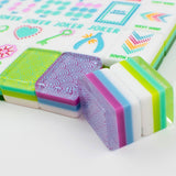 Crystal Confetti Lemon-Lime Mahjong with A Sprinkle of Color and Joy