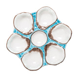Oyster Plate, Ceramic Round, Canary Yellow (Oyster Plate, Ceramic Round, Turquoise