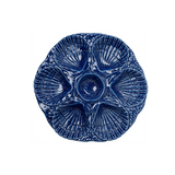 Oyster Plate, Cobalt
