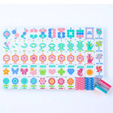 Crystal Prism Pink Mahjong with Bold Angles and Vibrant Vibes