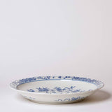 Blue and White Porcelain Bird and Flower Platter