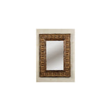 Greek Key Antique Tortoise Mirror
