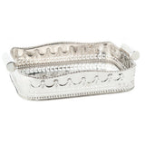 The Pembroke Polished Nickel Embossed Tray, Small